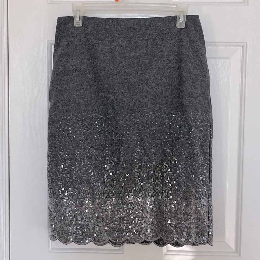 Talbots Grey Sparkly Skirt